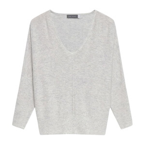 Mint Velvet Grey Cotton Blend Batwing Jumper